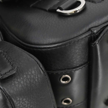 Christian Dior Black Leather Street Chic Columbus Shoulder Bag