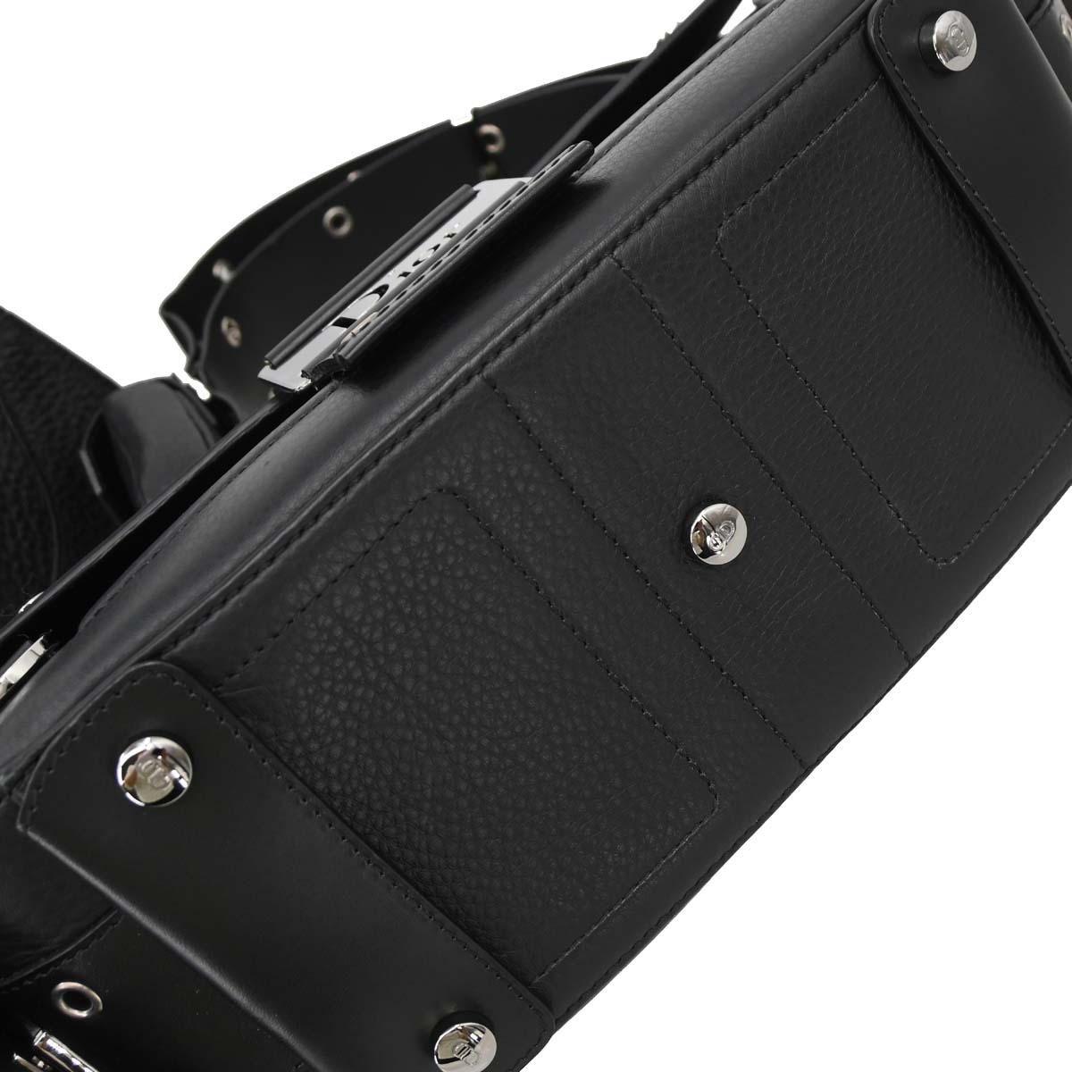 Christian Dior Black Leather Street Chic Columbus Shoulder Bag