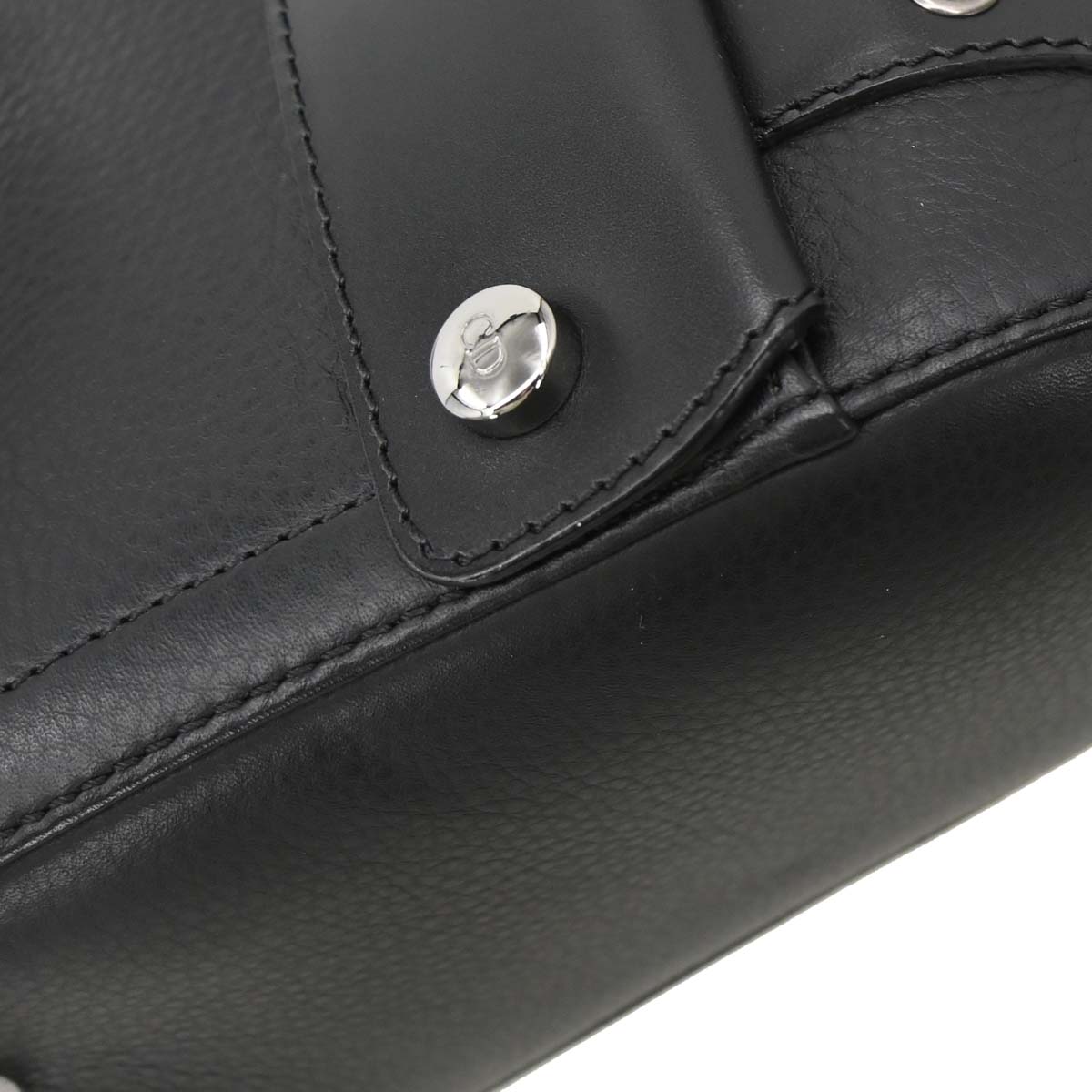 Christian Dior Black Leather Street Chic Columbus Shoulder Bag