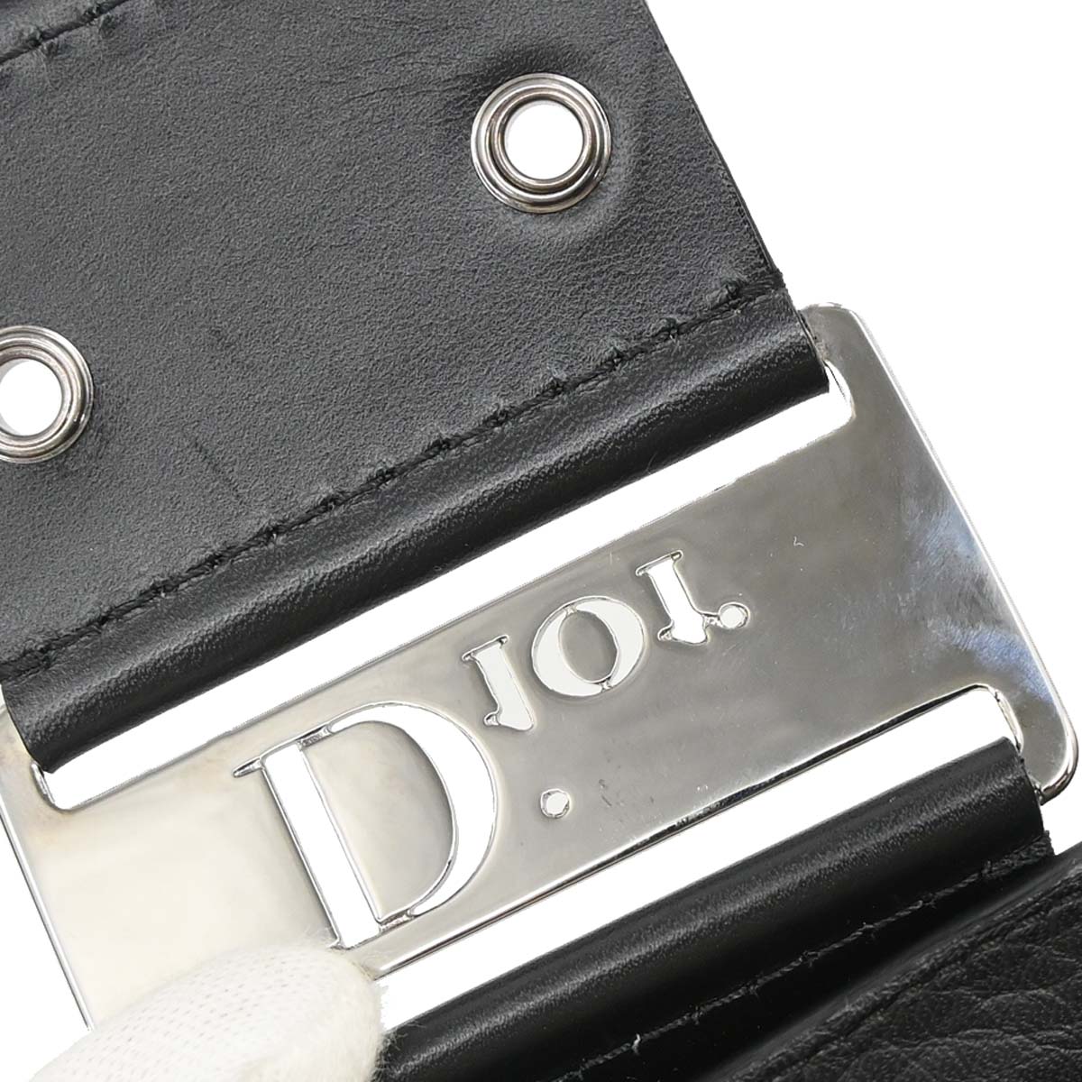 Christian Dior Black Leather Street Chic Columbus Shoulder Bag