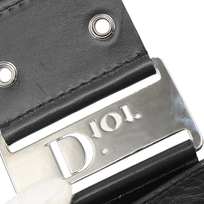 Christian Dior Black Leather Street Chic Columbus Shoulder Bag