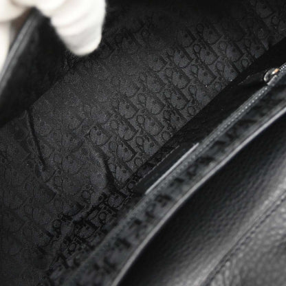Christian Dior Black Leather Street Chic Columbus Shoulder Bag