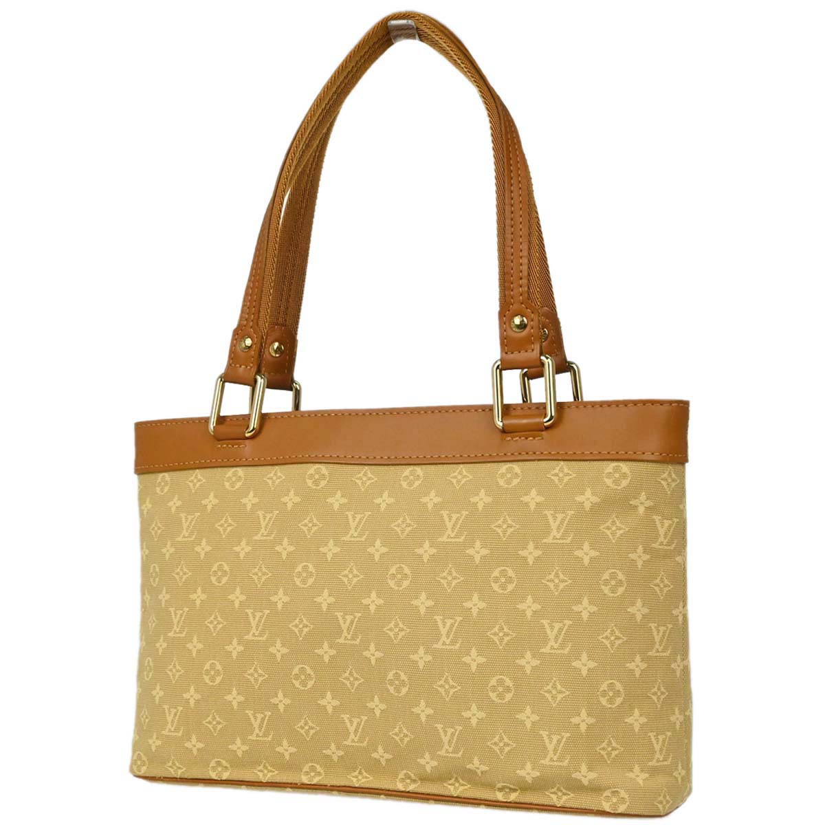 Louis Vuitton Beige Monogram Mini Lin Lucille PM Handbag M92684