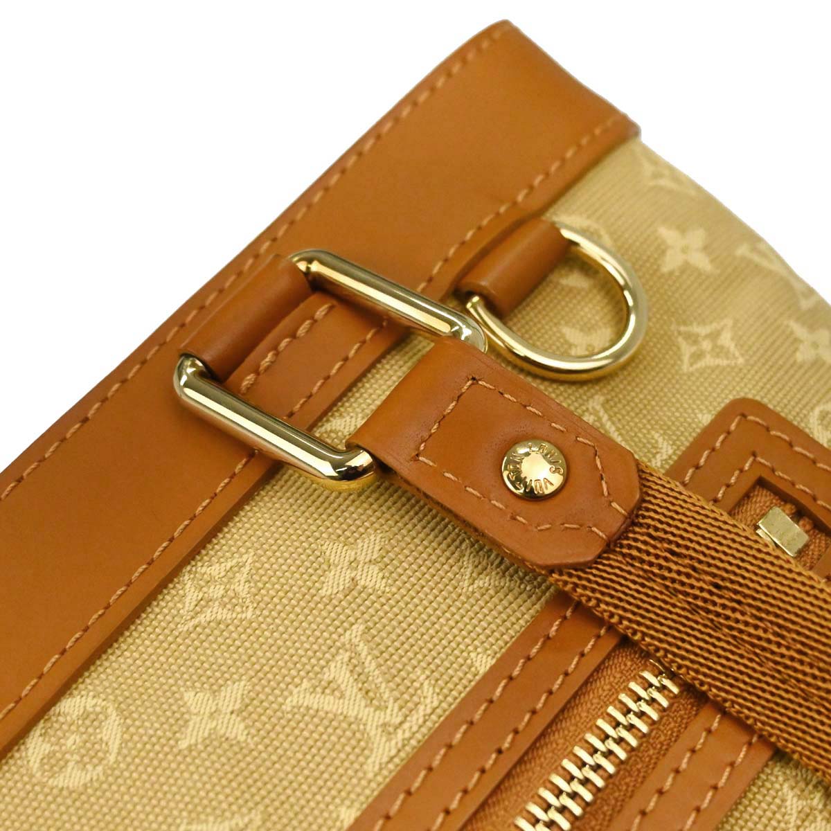 Louis Vuitton Beige Monogram Mini Lin Lucille PM Handbag M92684