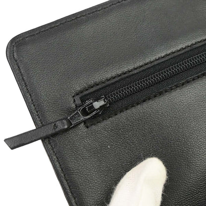 Chanel 2012 Black Lambskin Camellia WOC Wallet on Chain Bag
