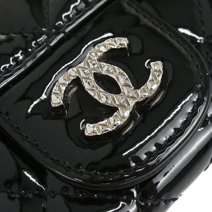 Chanel 2010-2011 Black Patent Leather WOC Wallet on Chain Bag