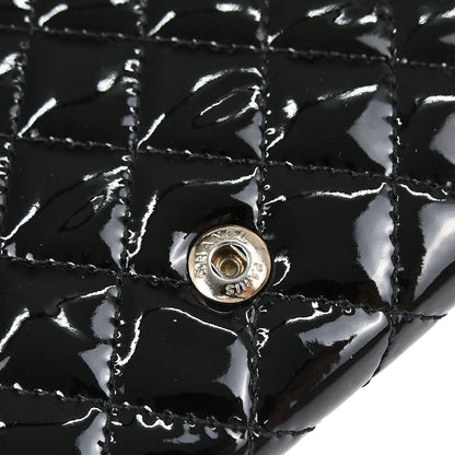 Chanel 2010-2011 Black Patent Leather WOC Wallet on Chain Bag