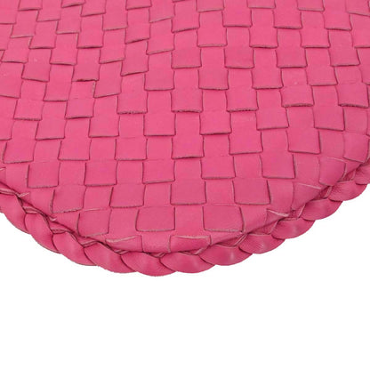 Bottega Veneta Pink Lambskin Intrecciato Hobo Handbag