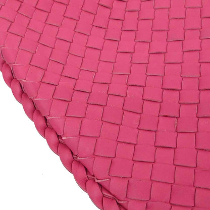 Bottega Veneta Pink Lambskin Intrecciato Hobo Handbag