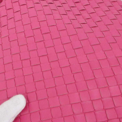Bottega Veneta Pink Lambskin Intrecciato Hobo Handbag
