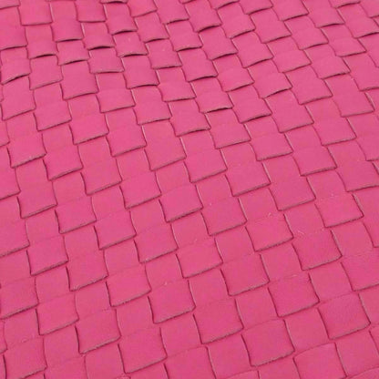 Bottega Veneta Pink Lambskin Intrecciato Hobo Handbag