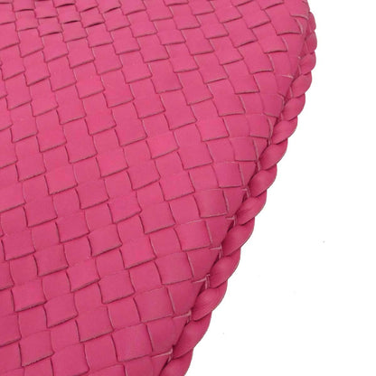 Bottega Veneta Pink Lambskin Intrecciato Hobo Handbag