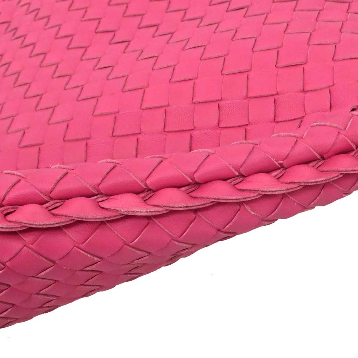 Bottega Veneta Pink Lambskin Intrecciato Hobo Handbag