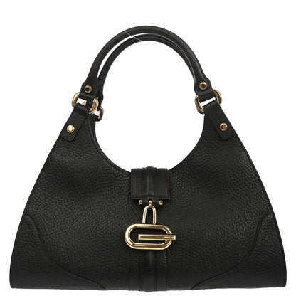 Gucci Black Leather Junco Handbag