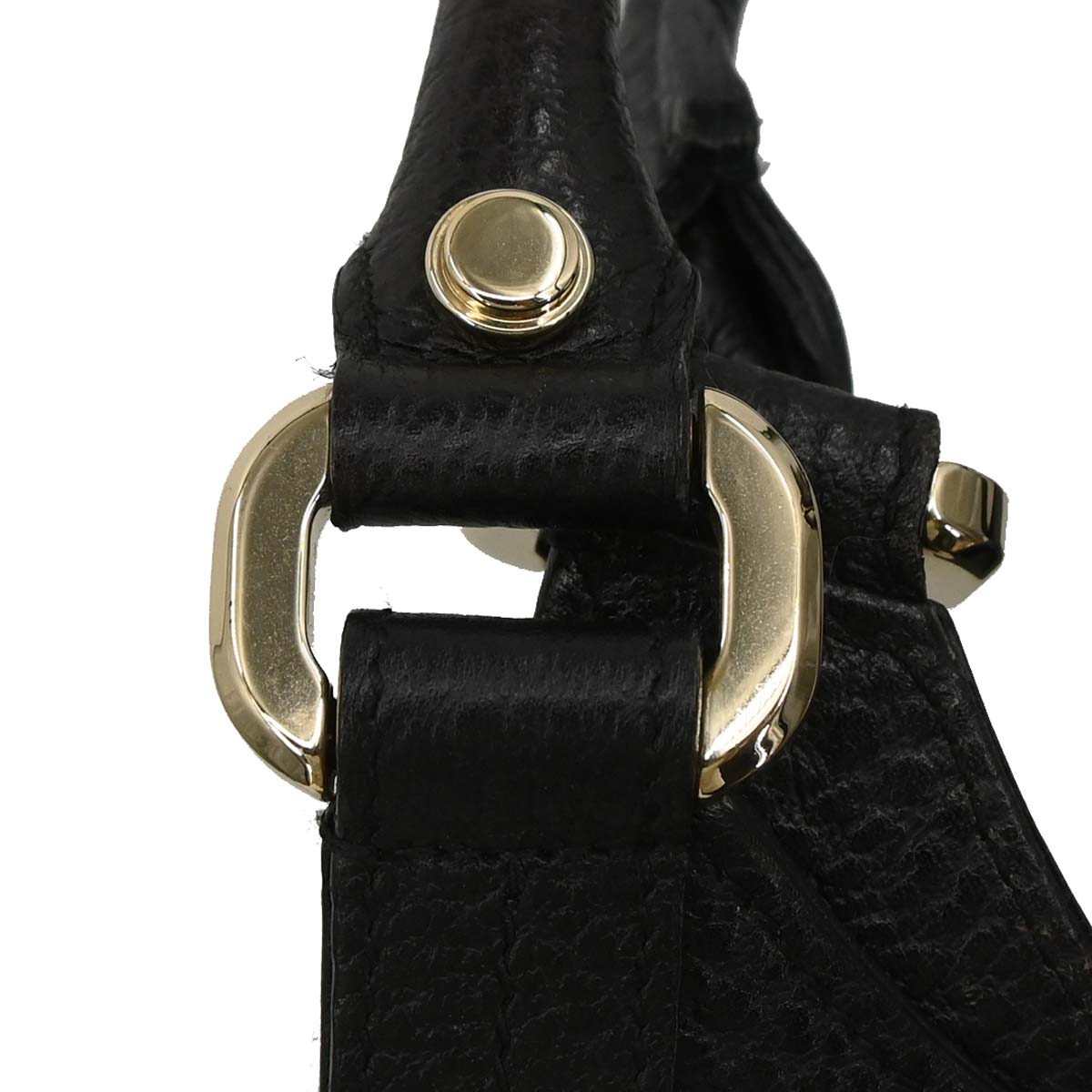 Gucci Black Leather Junco Handbag