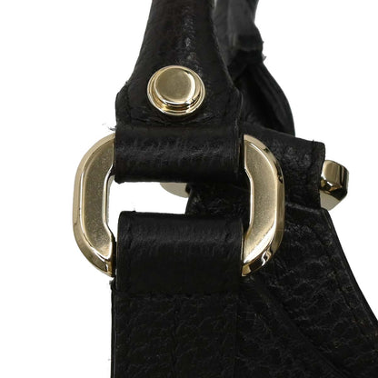 Gucci Black Leather Junco Handbag