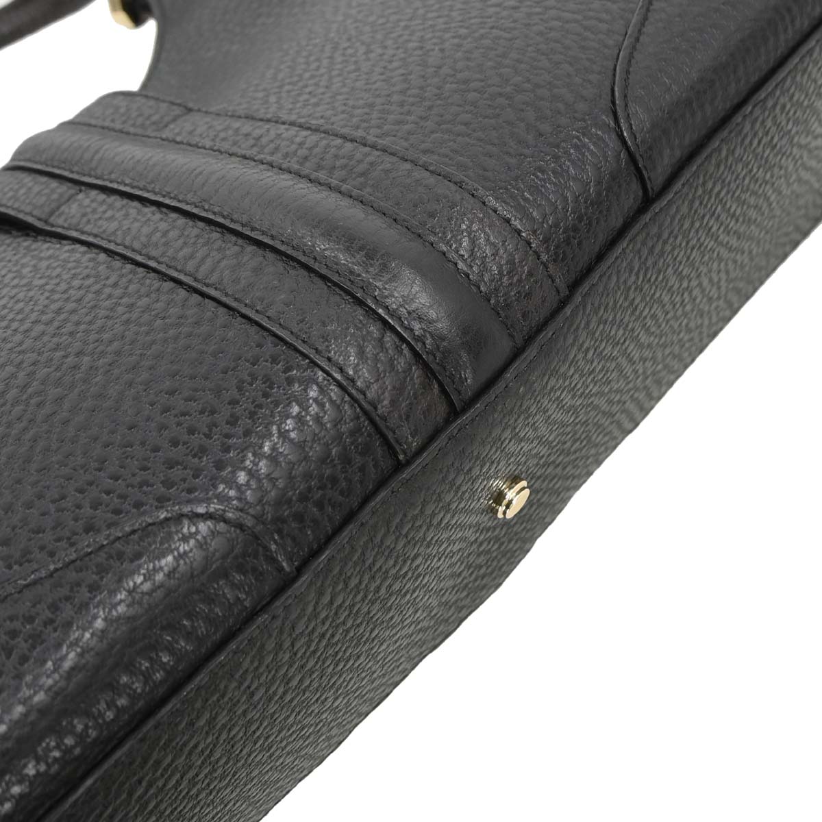 Gucci Black Leather Junco Handbag