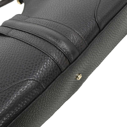 Gucci Black Leather Junco Handbag
