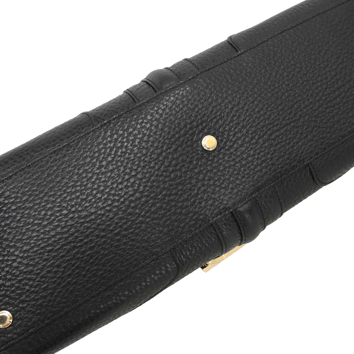 Gucci Black Leather Junco Handbag