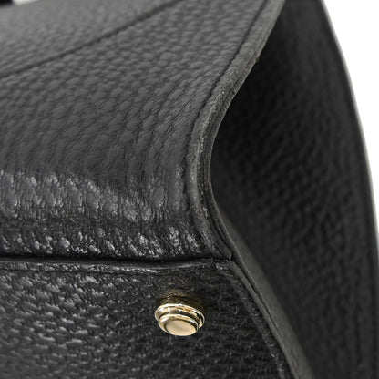Gucci Black Leather Junco Handbag