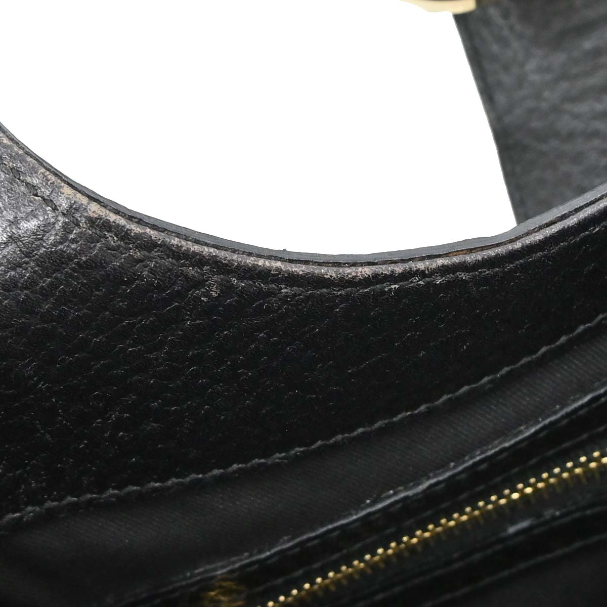 Gucci Black Leather Junco Handbag