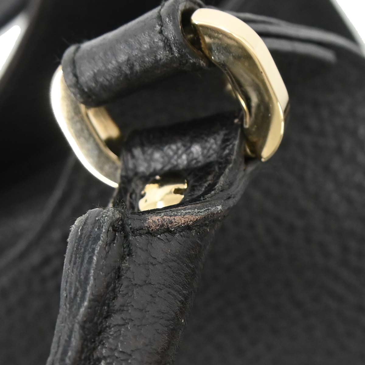 Gucci Black Leather Junco Handbag