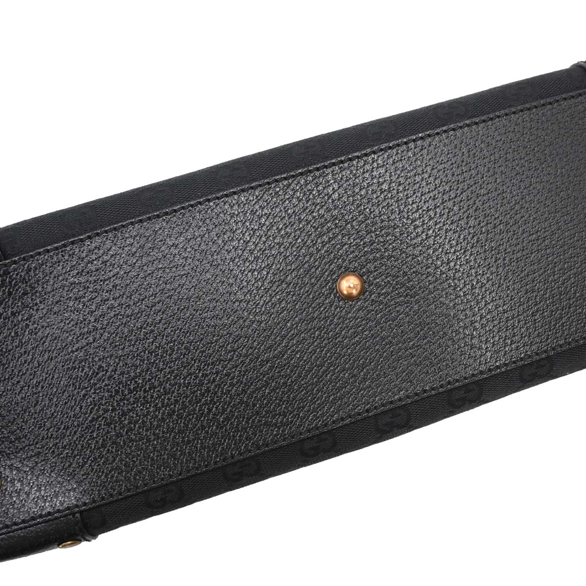 Gucci Black GG Canvas Leather Handbag