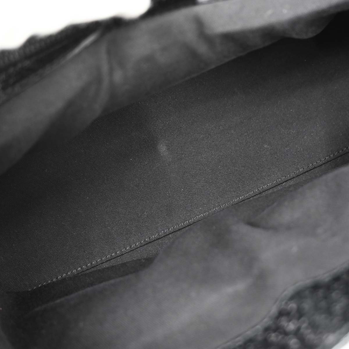 Gucci Black GG Canvas Leather Handbag