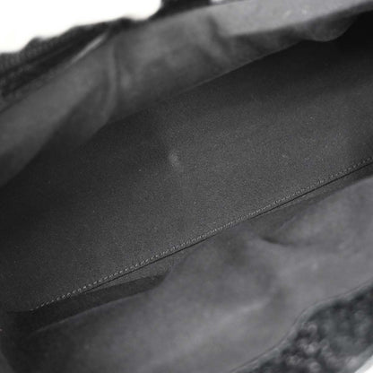 Gucci Black GG Canvas Leather Handbag