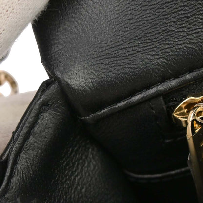 Chanel 2018-2019 Black Lambskin Mini Classic Square Flap Shoulder Bag 17