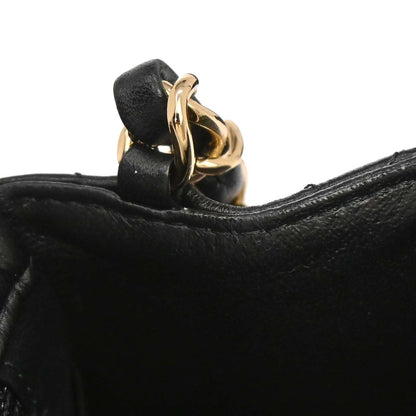 Chanel 2018-2019 Black Lambskin Mini Classic Square Flap Shoulder Bag 17