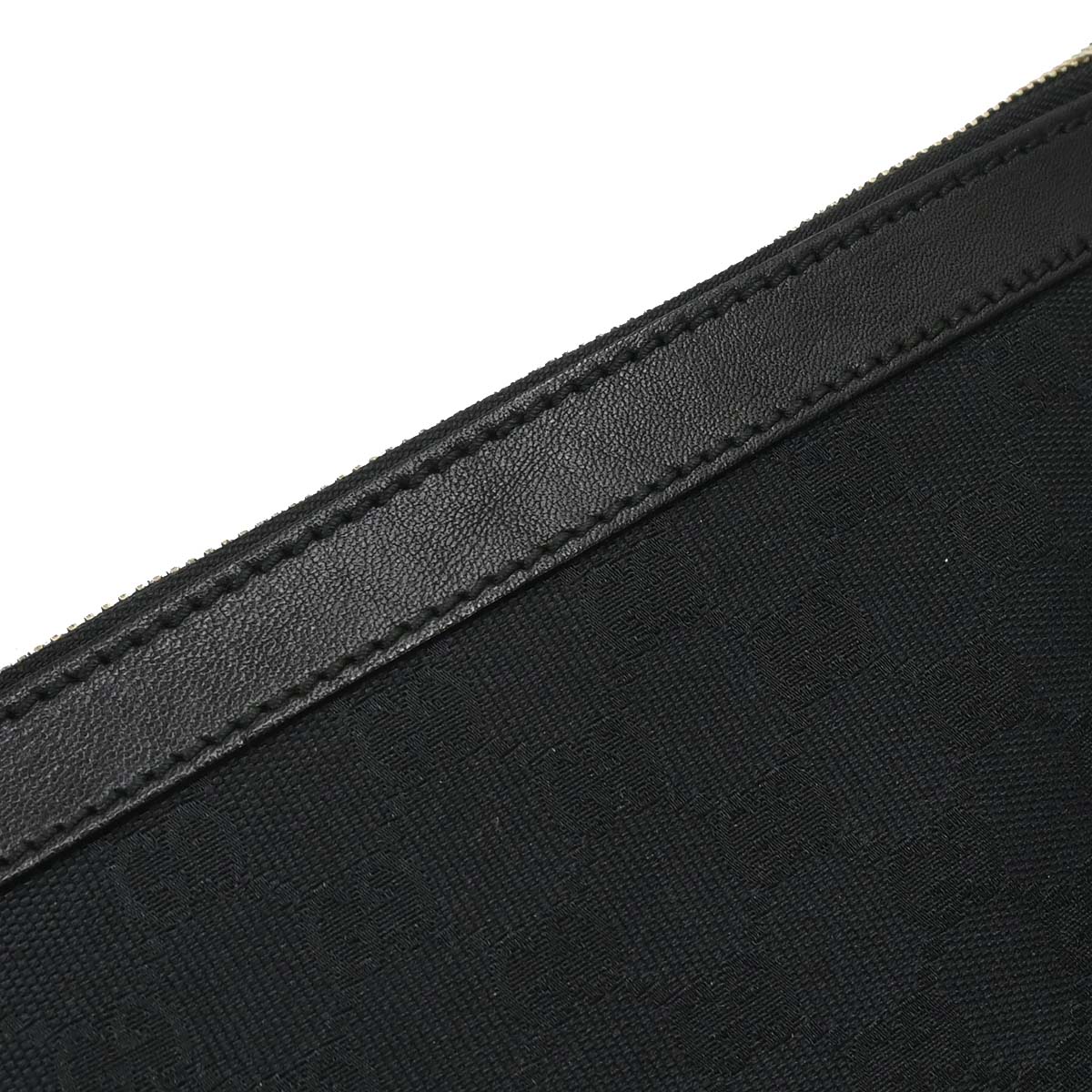 Gucci Black Canvas GG Sherry Pelham Shoulder Bag
