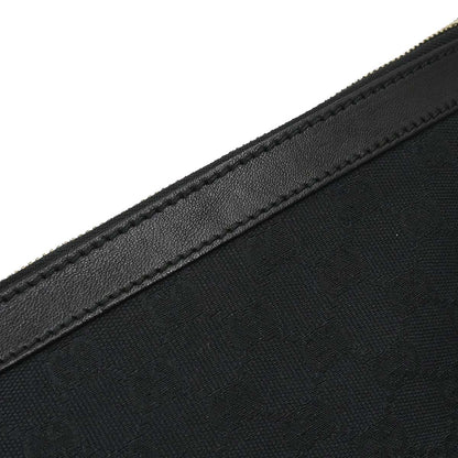 Gucci Black Canvas GG Sherry Pelham Shoulder Bag
