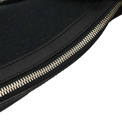 Gucci Black Canvas GG Sherry Pelham Shoulder Bag