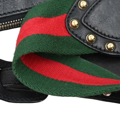 Gucci Black Canvas GG Sherry Pelham Shoulder Bag