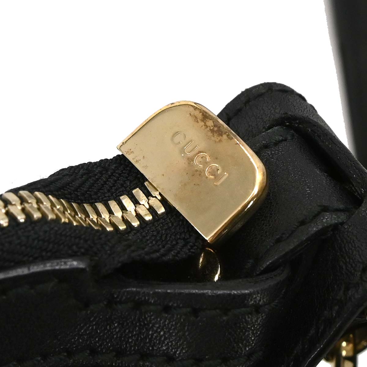 Gucci Black Canvas GG Sherry Pelham Shoulder Bag