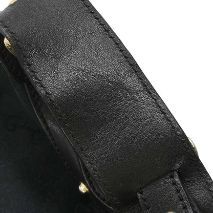 Gucci Black Canvas GG Sherry Pelham Shoulder Bag