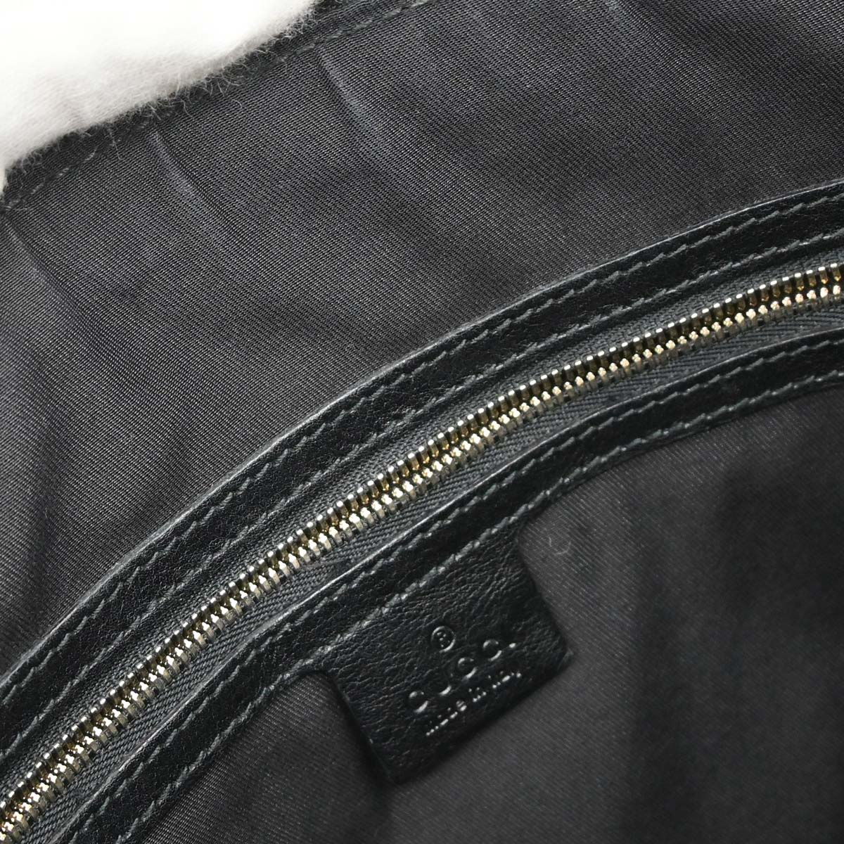 Gucci Black Canvas GG Sherry Pelham Shoulder Bag