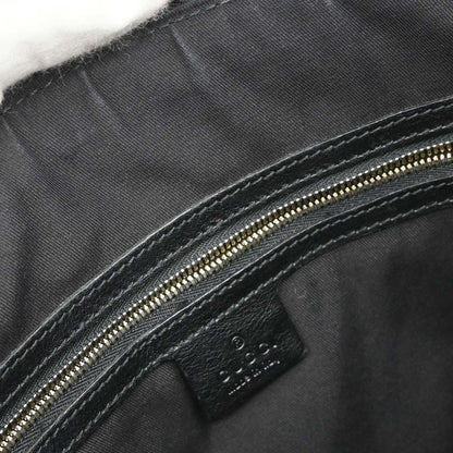 Gucci Black Canvas GG Sherry Pelham Shoulder Bag