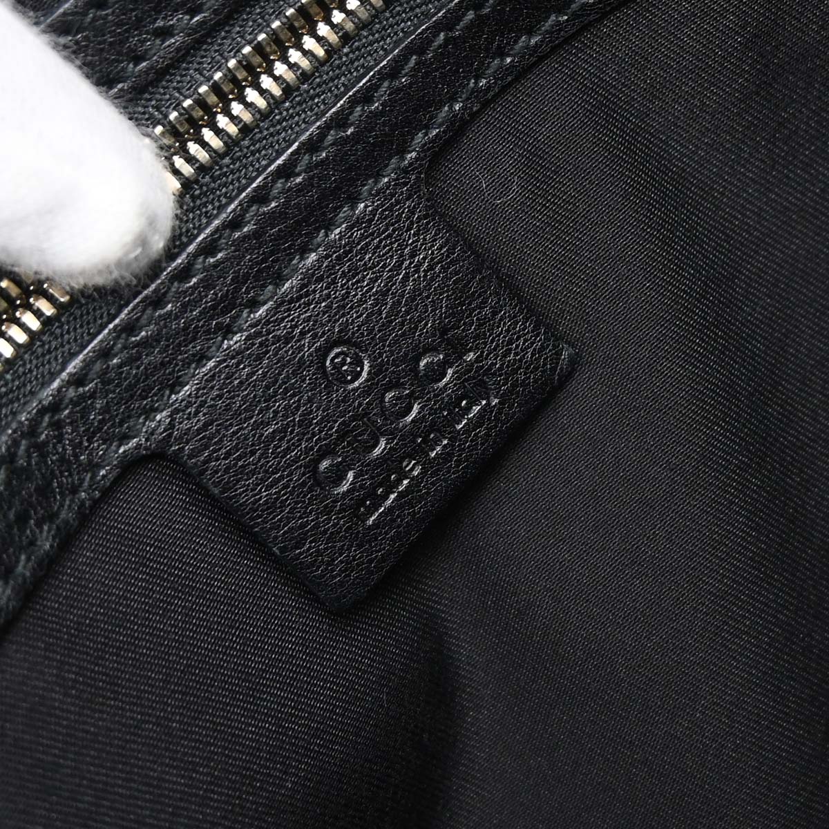 Gucci Black Canvas GG Sherry Pelham Shoulder Bag
