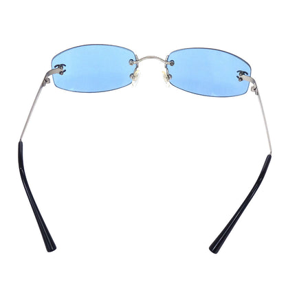 Chanel Sunglasses Eyewear Blue 54□19 130 Small Good