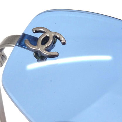 Chanel Sunglasses Eyewear Blue 54□19 130 Small Good