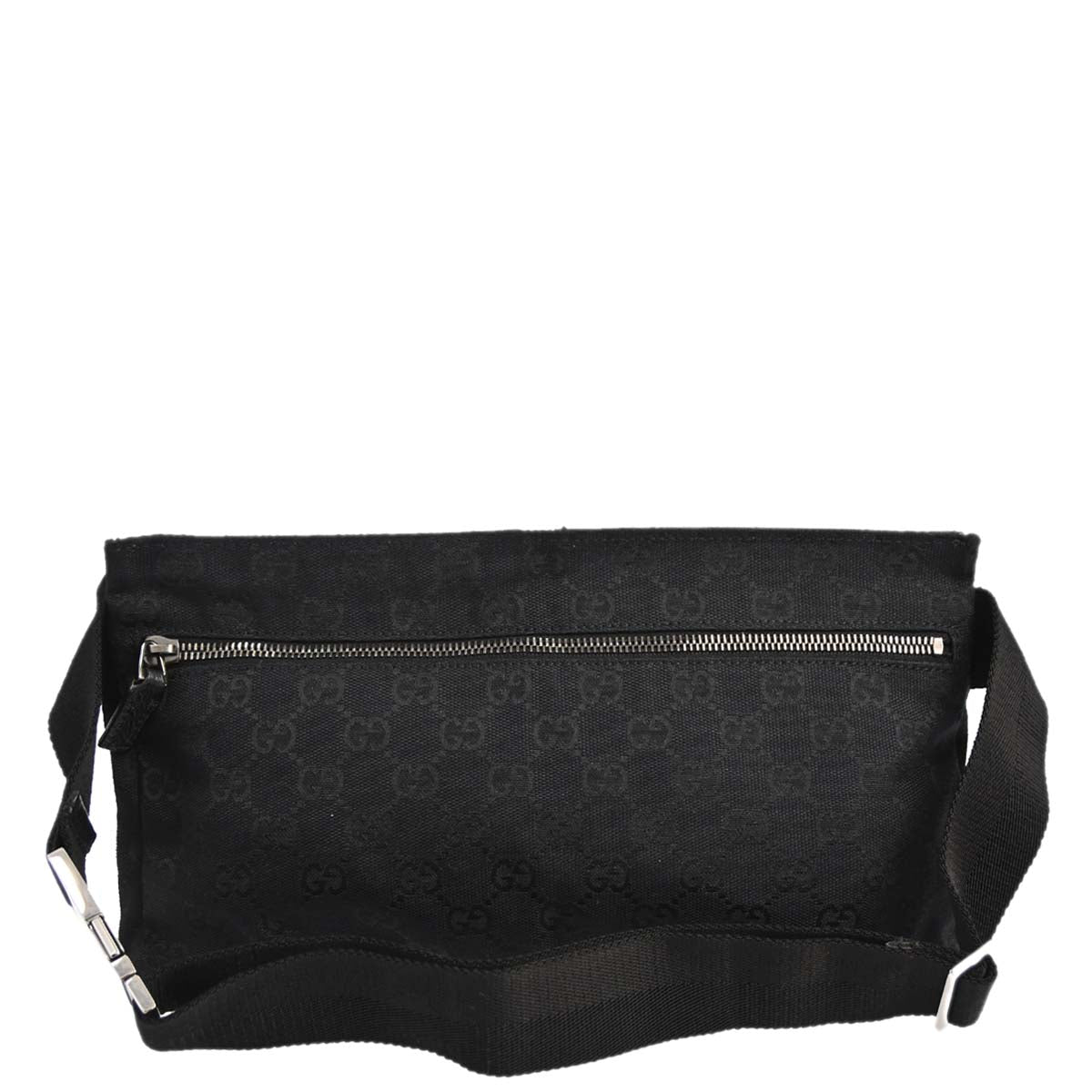 Gucci Black Canvas GG Bum Bag