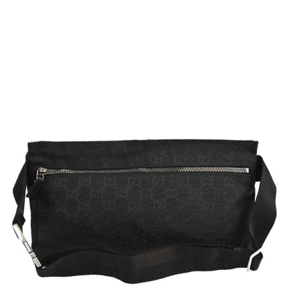 Gucci Black Canvas GG Bum Bag