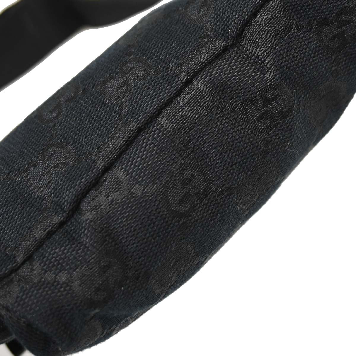 Gucci Black Canvas GG Bum Bag