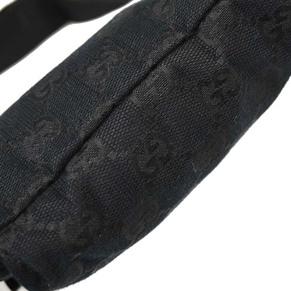 Gucci Black Canvas GG Bum Bag