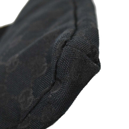 Gucci Black Canvas GG Bum Bag