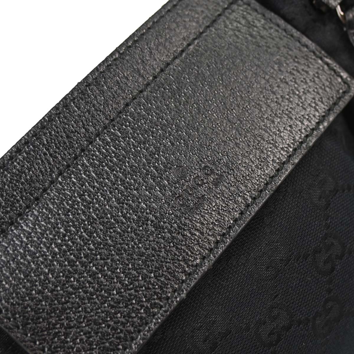 Gucci Black Canvas GG Bum Bag
