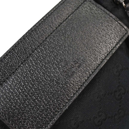 Gucci Black Canvas GG Bum Bag