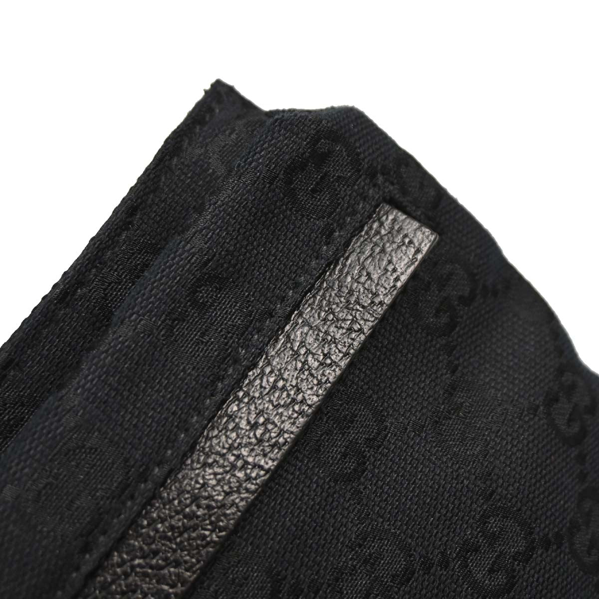 Gucci Black Canvas GG Bum Bag